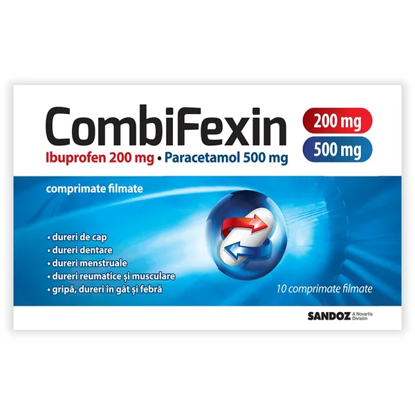 Poza produs Combifexin 200 mg/500 mg, Sandoz | 10 comprimate