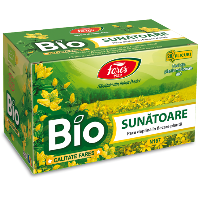 Poza produs Ceai Sunatoare BIO, Fares | 20 plicuri