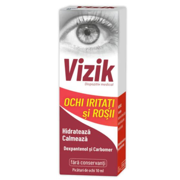 Poza produs Zdrovit Vizik Picaturi pentru ochi iritati si rosii