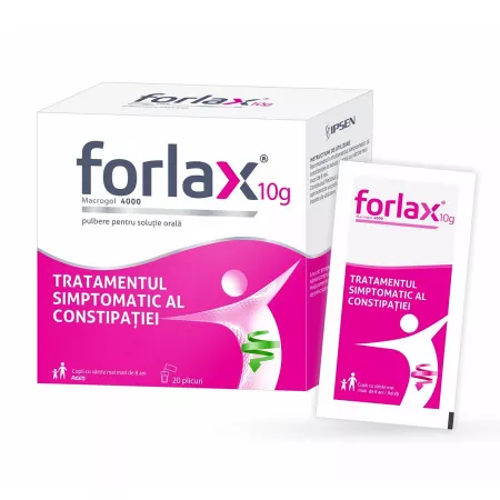 Poza produs Forlax 10 g pulbere pentru solutie rala, Ipsen | 20 plicuri