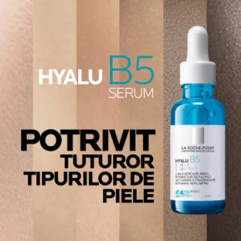 Poza produs Serum supra-activat cu Acid Hialuronic HYALU B5 S, La Roche-Posay | 30 ml