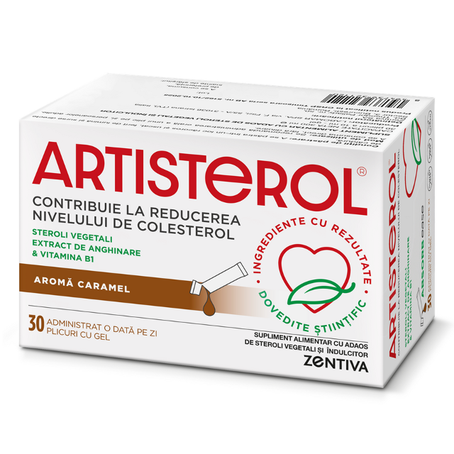 Poza produs Artisterol aroma caramel, Zentiva | 30 plicuri cu gel