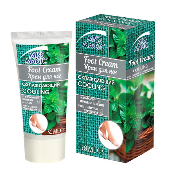 Poza produs Crema pentru picioare cu camfor si ulei de menta Miss Magic | 50 ml