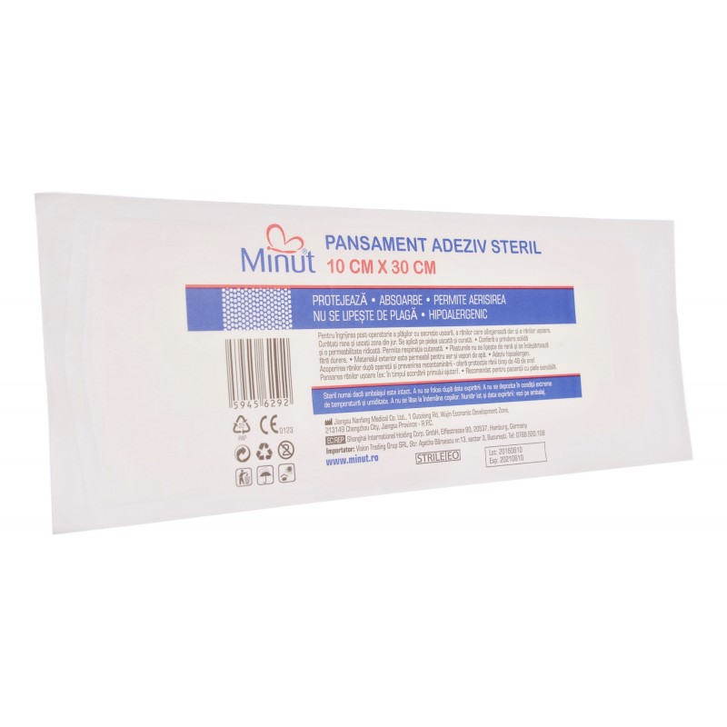 Poza produs Plasture steril Pore 10CM X 30CM, Minut
