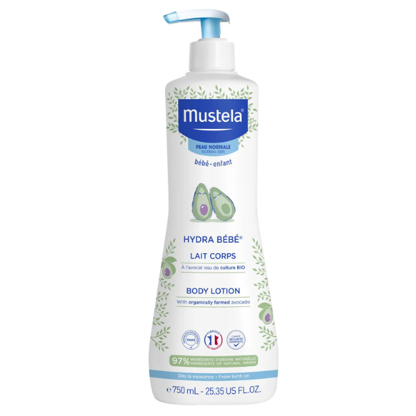 Poza produs Lotiune Hidranta pentru corp Hydra Bebe cu Avocado Organic, Mustela | 750 ml