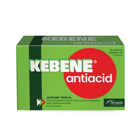 Poza produs Kebene Antiacid, Terapia SA | 40 comprimate