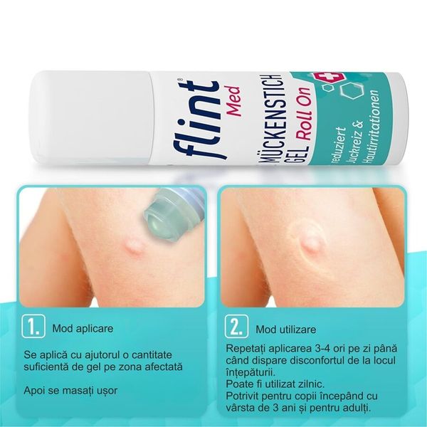 Gel roll on calmant pentru intepaturi de insecte Flint Med, Kyberg | 10 ml — poza produs 4/5