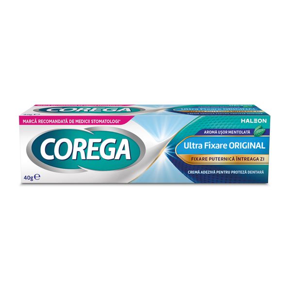 Poza produs Crema adeziva pentru proteza dentara Corega Ultra Fixare, Haleon | 40 g