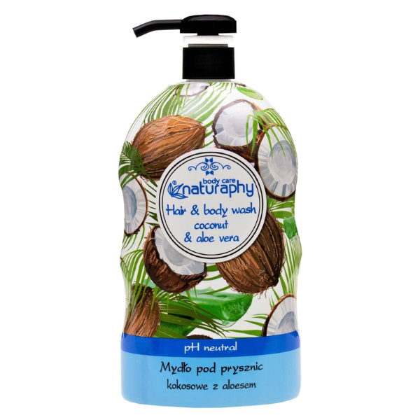 Poza produs Sampon si gel de dus cu Cocos si Extract Aloe Vera Naturaphy, Blux | 1L