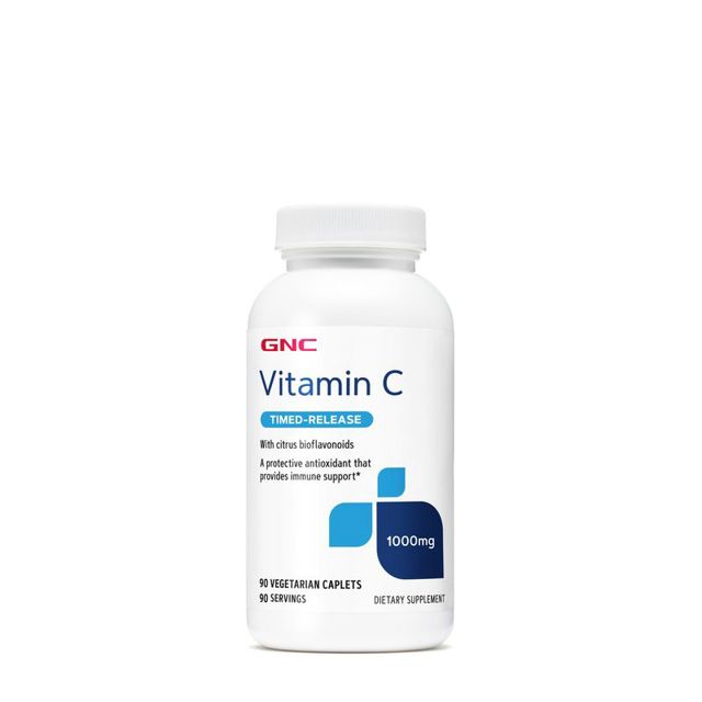 Poza produs GNC Vitamina C 1000 Mg Cu Bioflavonoide Si Eliberare Prelungita | 90 Tb