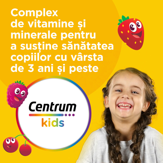 Poza produs Centrum Kids VitaGummies Multifruct, Haleon | 60 jeleuri