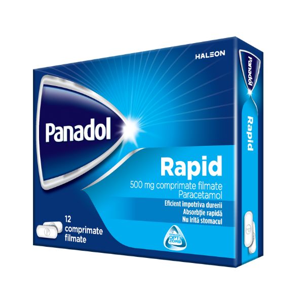 Poza produs Panadol Rapid 500 mg, Haleon | 12 comprimate