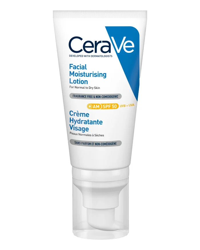 Poza produs CeraVe crema hidratanta pentru ten normal-uscat cu SPF 50 | 52 ml