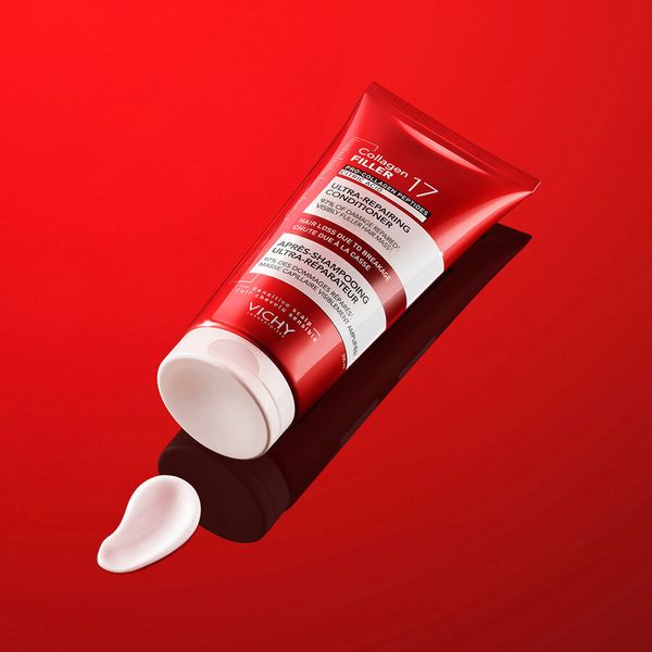 Poza produs Balsam ultra-reparator cu peptide Pro-Colagen si acid citric Dercos Collagen 17 Filler, Vichy | 200 ml