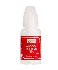 Alcool boricat 4%, Adya Green Pharma | 25 ml