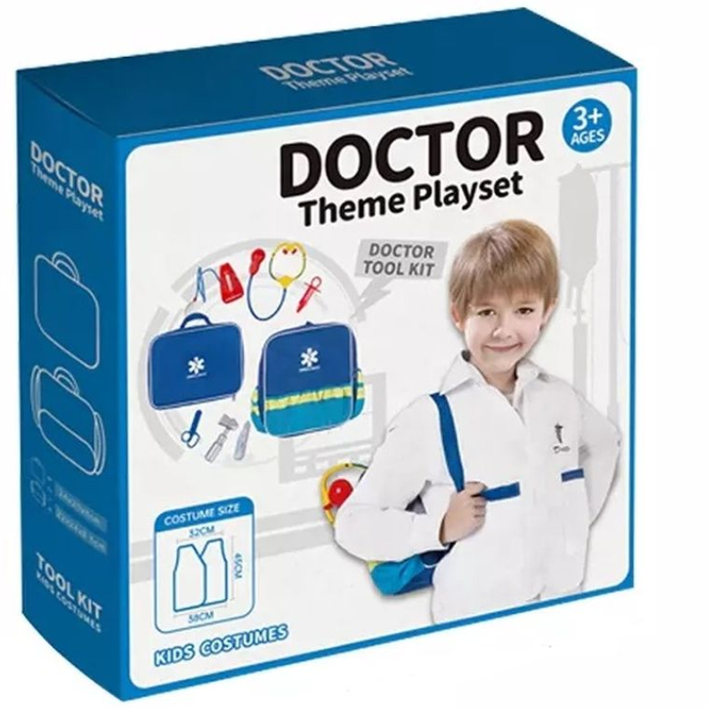 Poza produs Set doctor cu halat, Fun Toys | 8 piese