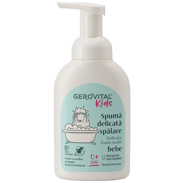 Poza produs Spuma delicata spalare, Gerovital Kids , Farmec | 300 ml