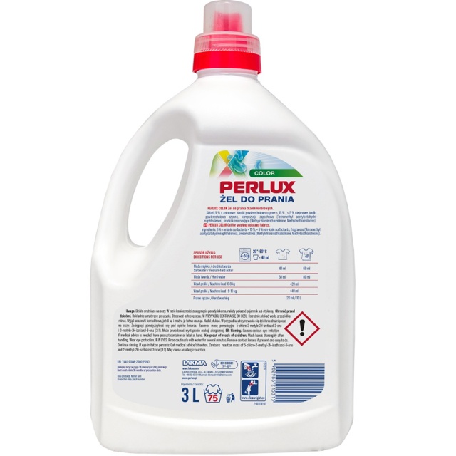 Poza produs Detergent gel rufe XL Perlux Color, Lakma | 3 L