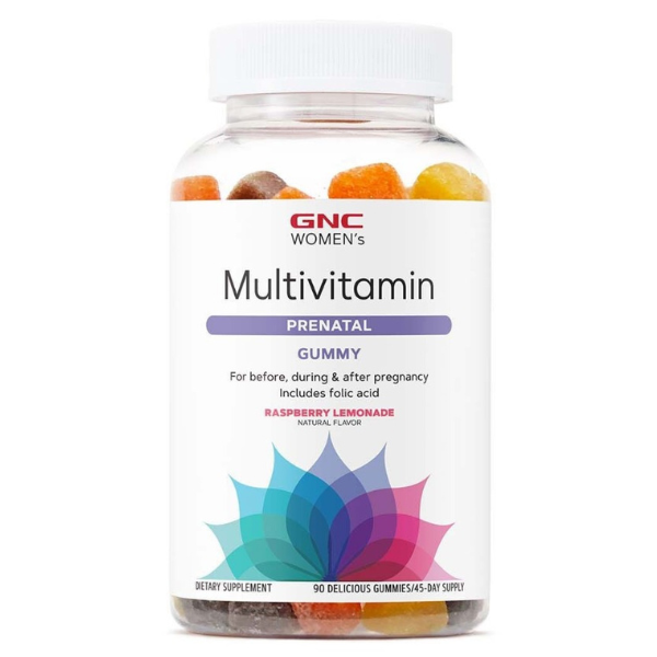 Poza produs GNC WOMENS PRENATAL VITAMIN GUMMY RESPBERRY LEMONADE X90 571104
