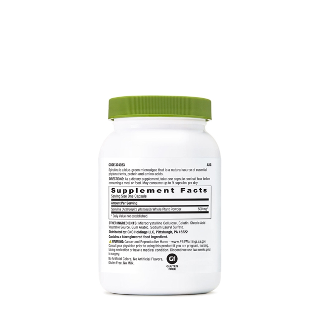 Poza produs GNC SPIRULINA 500MG 90COMPR 422867