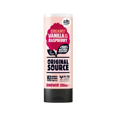 GEL DE DUS ORIGINAL SOURCE VANILIE SI ZMEURA  500ML