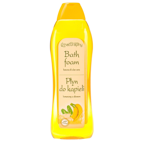 Poza produs Spuma de baie Banane si Extract de Aloe Vera Naturaphy, Blux | 1 l