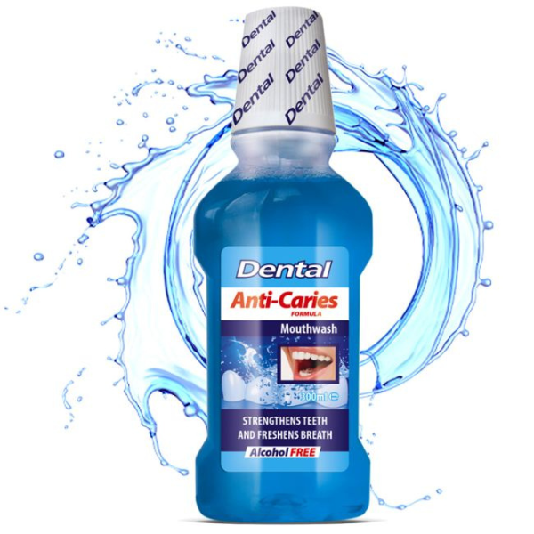 Poza produs Apa de gura DENTAL Anti-Carie, Rubella | 300 ml