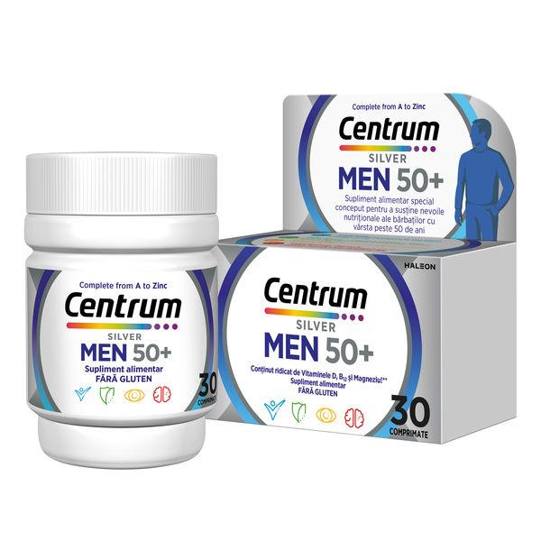 Poza produs Centrum Silver pentru barbati 50+, Haleon | 30 comprimate