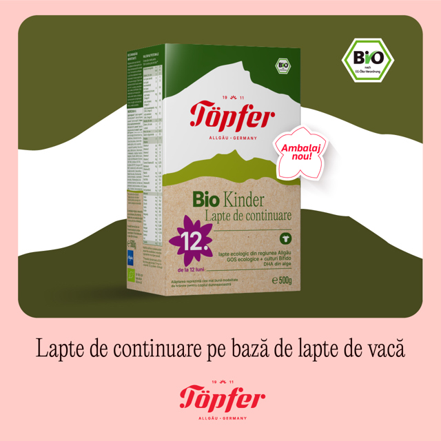 Poza produs Lapte praf Bio Kinder Organic de la 12 luni, Topfer | 500 g