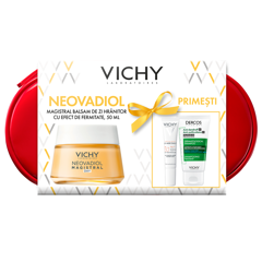 Trusa balsam de zi Neovadiol Magistral + Capital Soleil SPF 50+ + Dercos anti-matreata, Vichy | 50 ml + 15 ml + 50 ml
