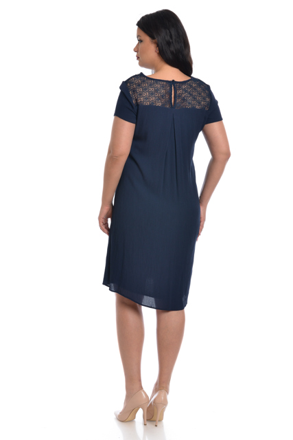 Poza produs Rochie platca dantela DV22R34 bleumarin, Dress to Impress | marimea 38