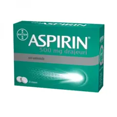 Aspirin 500 mg, Bayer | 20 drajeuri