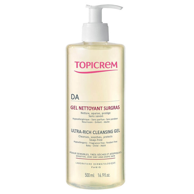 Poza produs Gel de curatare hranitor pentru fata si corp Topicrem DA, NIGY | 500 ml
