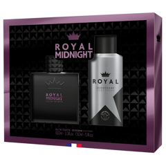 Set cadou barbati Royal Midnight, Corania | EDT 100 ml + deodorant 150 ml
