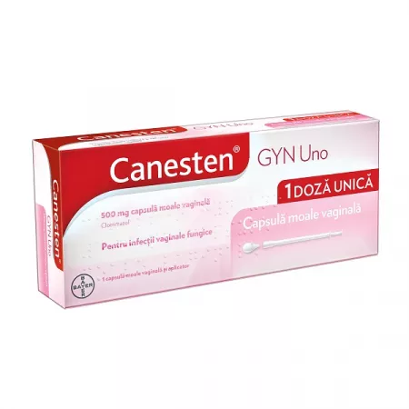 Poza produs Canesten Gyn Uno 500 mg, Bayer | 1 capsula vaginala