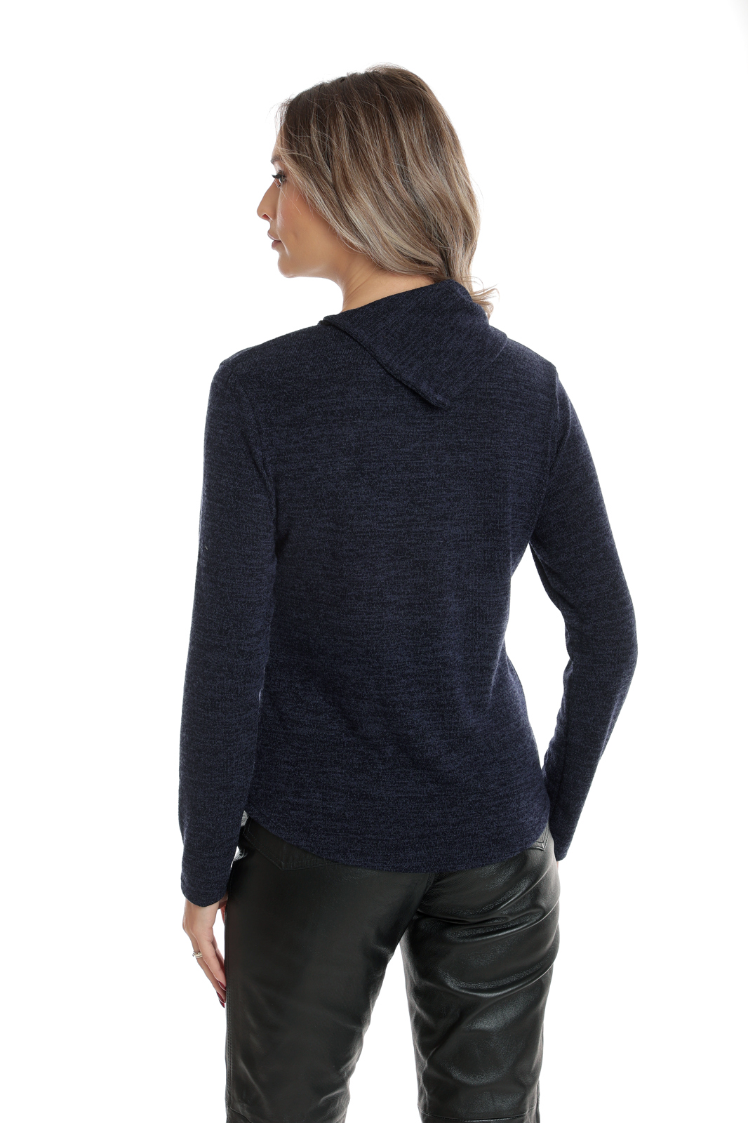 Poza produs Pulover guler CI25013 albastru indigo, Cesy | marimea M
