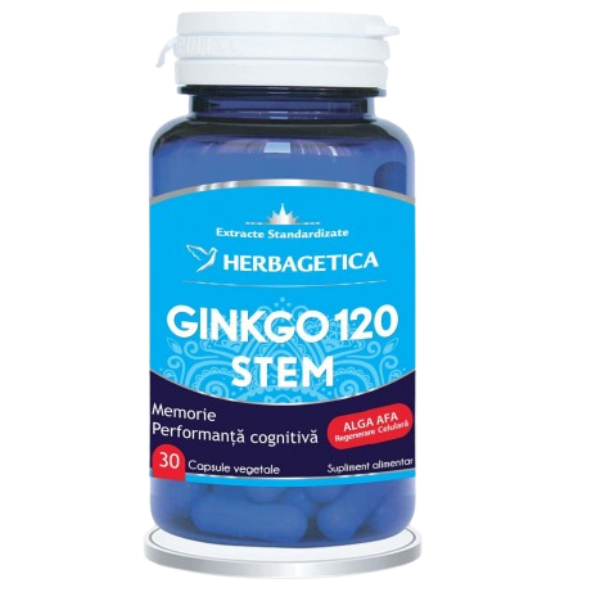 Poza produs Ginkgo 120 Stem, Herbagetica | 30 capsule