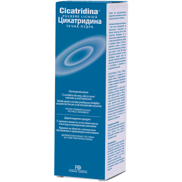 Poza produs Cicatridina pulbere lichida, Farma-Derma Italia | 120 ml