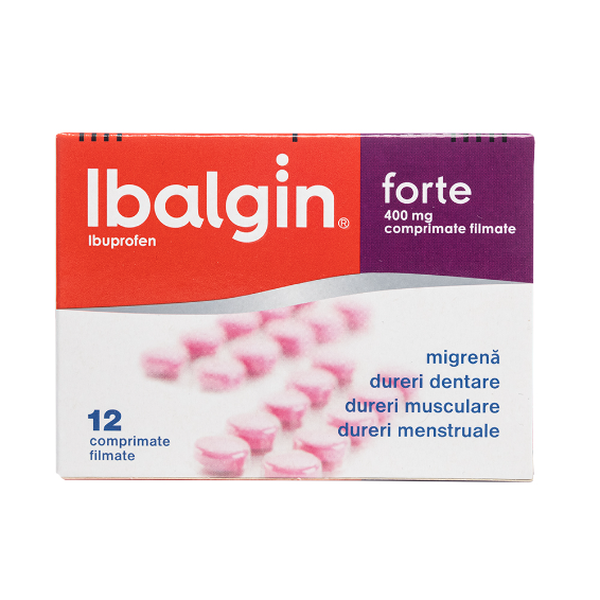 Poza produs Ibalgin Forte 400 mg, Opella Healthcare | 12 comprimate filmate