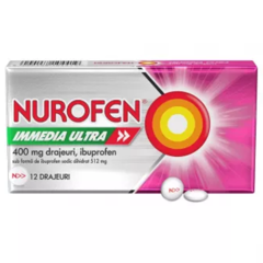 Nurofen Immedia Ultra 400 mg, Reckitt Benckiser | 12 drajeuri