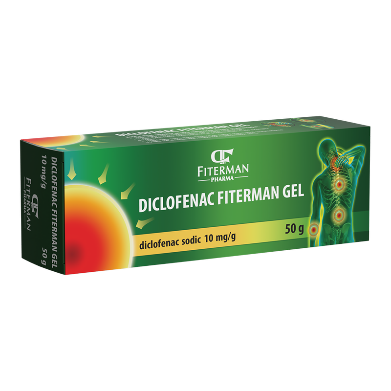 Poza produs Diclofenac Fiterman 10 mg/g x1 gel | 50g