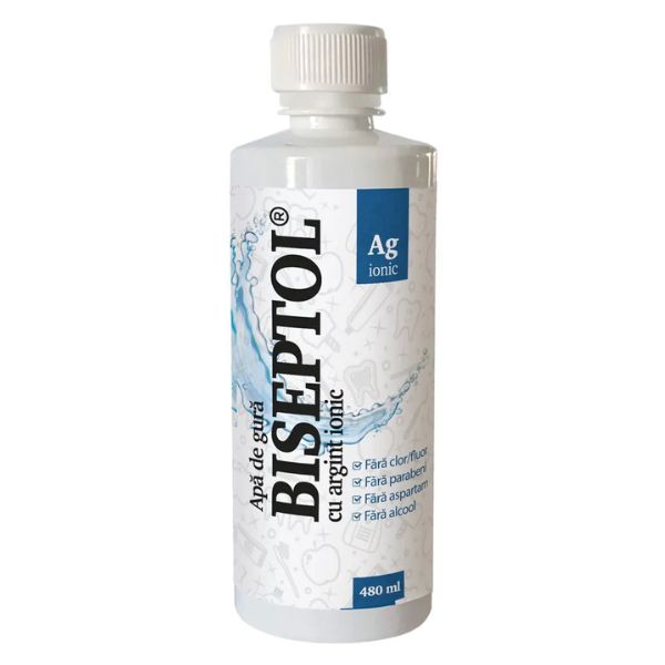 Poza produs BiSeptol apa de gura cu albastru de metilen si eucalipt | 480 ml