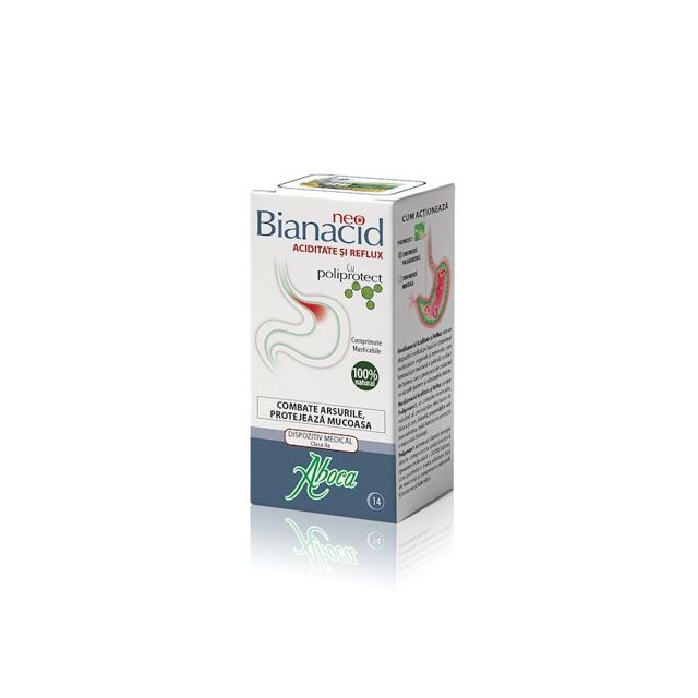 Poza produs NeoBianacid pentru aciditate si reflux, Aboca | 14 capsule | 14 comprimate