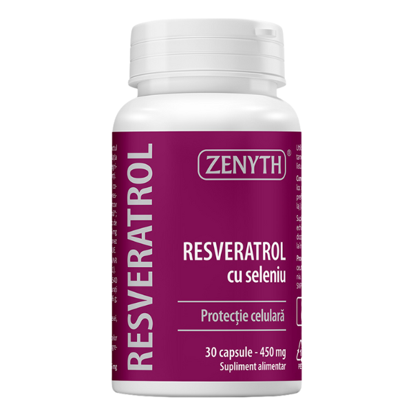 Poza produs Resveratrol cu Seleniu 450 mg, Zenyth | 30 capsule
