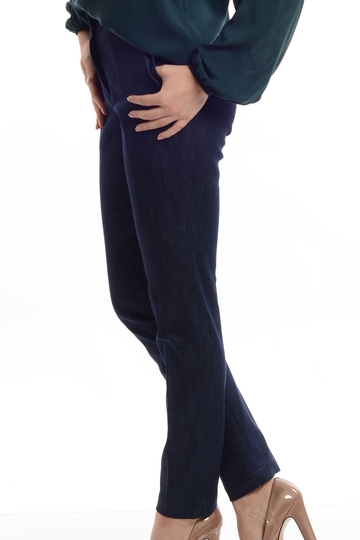 Poza produs Pantaloni denim clasic D01 albastru, Eranthe | marimea S