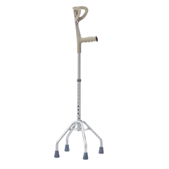 Baston tetrapod cu maner sprijin pe cot, baza larga, RP722, Neomed