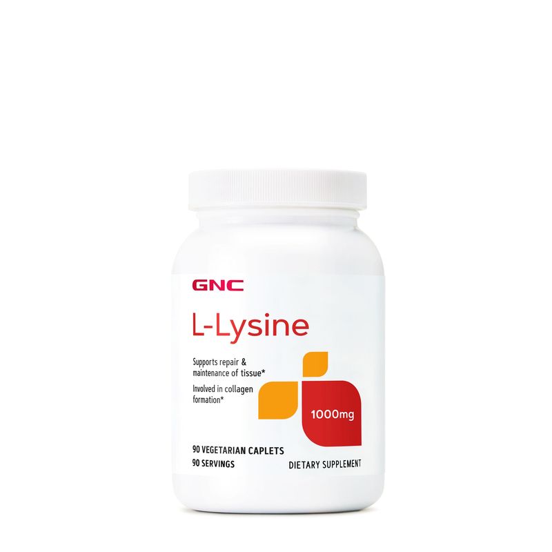 Poza produs GNC L-lysine 1000 Mg, L-lizina | 90 Tb