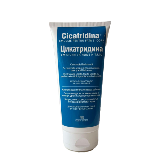 Poza produs Cicatridina emulsie pentru fata si corp, Farma-Derma Italia | 180 ml