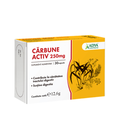 Carbune Activ 250 mg, Adya Green Pharma | 30 capsule