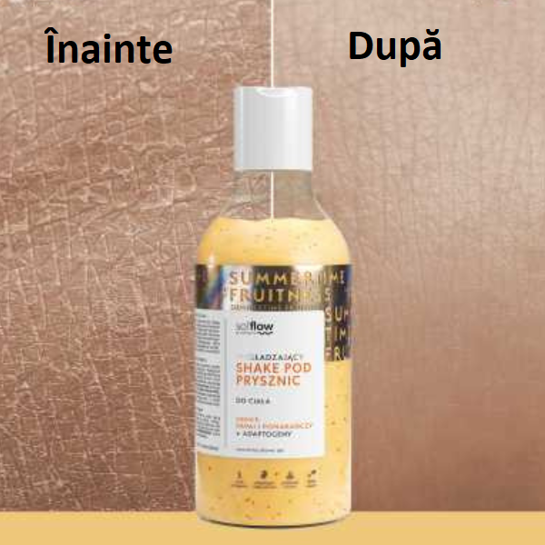 Poza produs Gel de dus So!Flow Shake Papaya si Portocala, Green Pharmacy | 400 ml